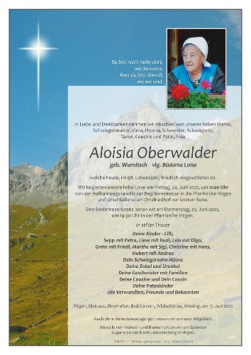 Aloisia Oberwalder